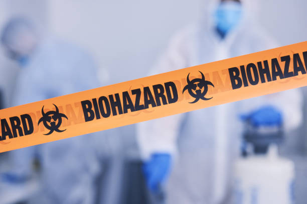 Professional Biohazard Cleanup technician working in Port Washington, WI